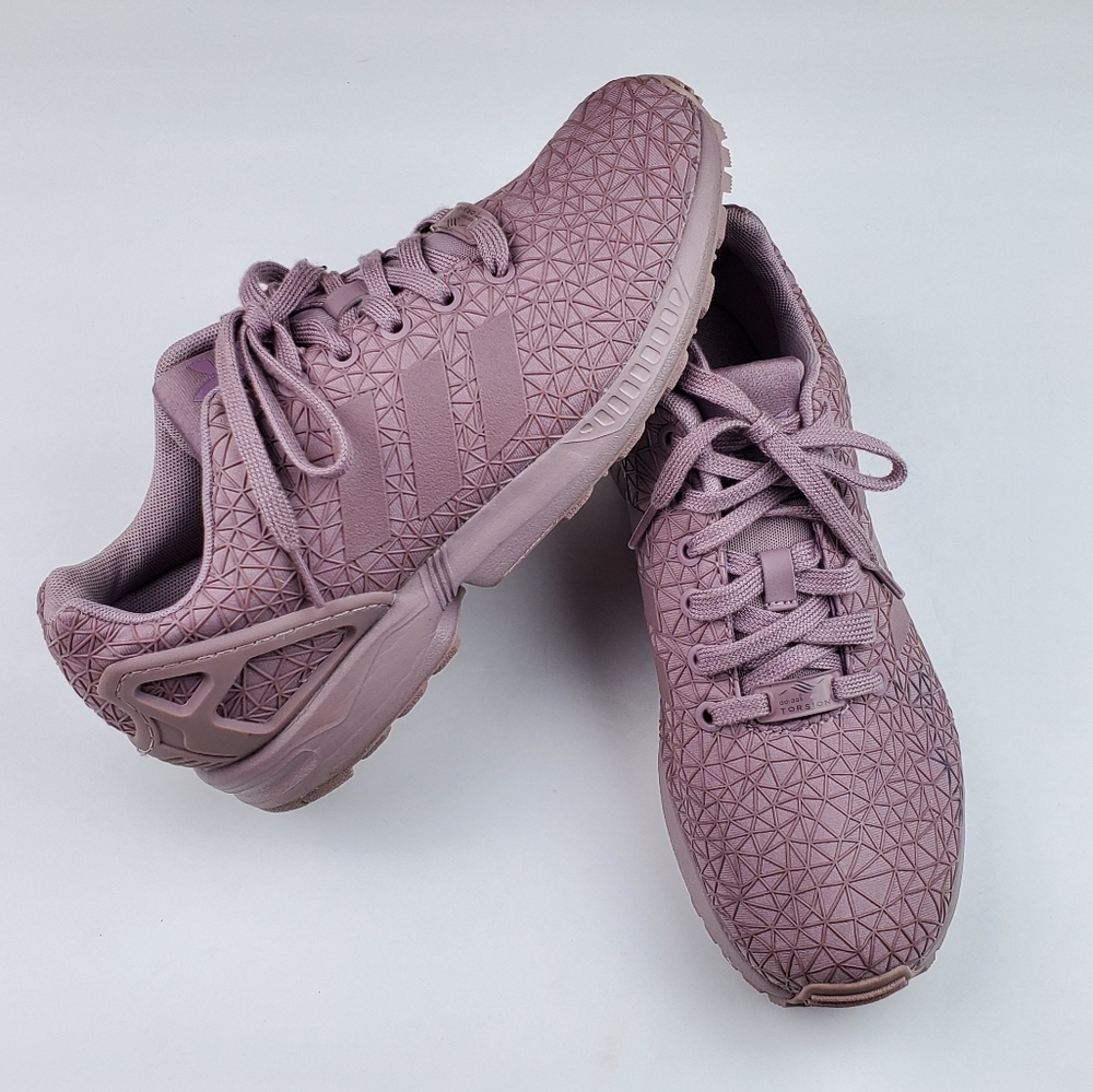 Adidas Torsion ZX Flux blast purple sneakers sz 8